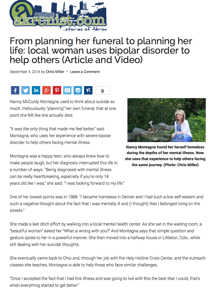 Local Woman Uses Bipolar Disorder to Help Others